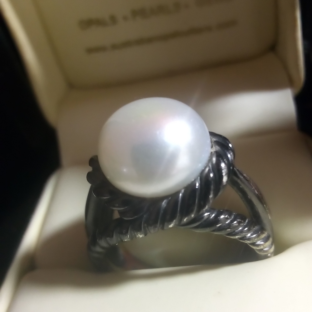 South Sea Mape pearl ring Zara 925